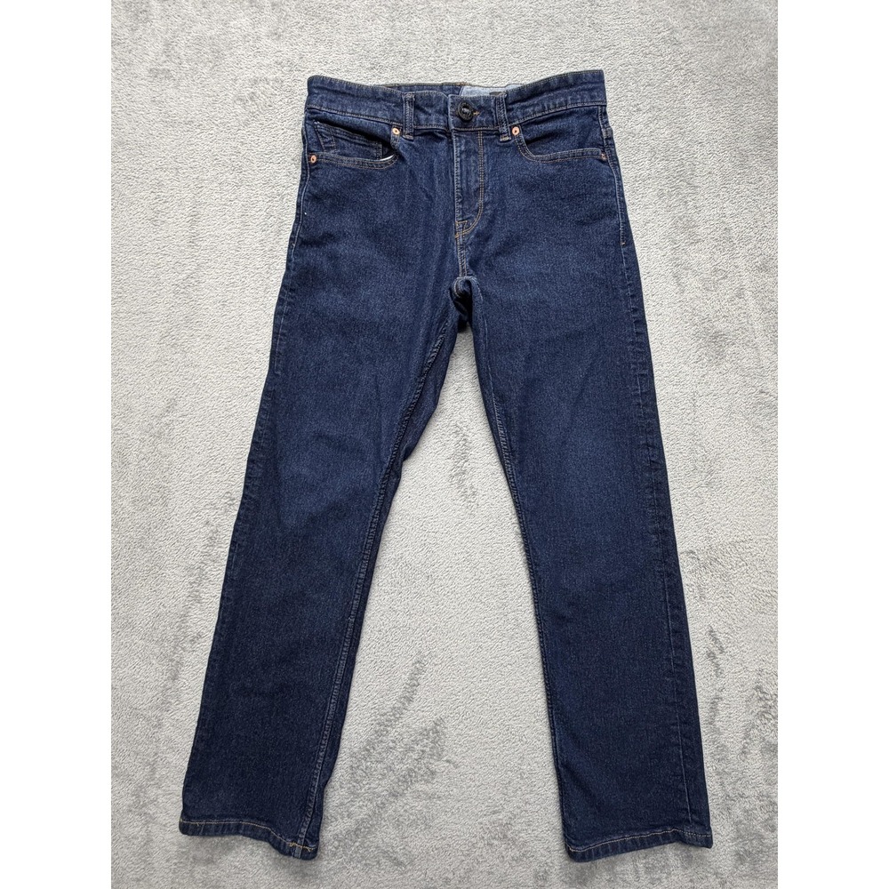 Volcom Solver Modern Straight Jeans Mens Measured‎ 32x29 Blue Dark Wash Stretch